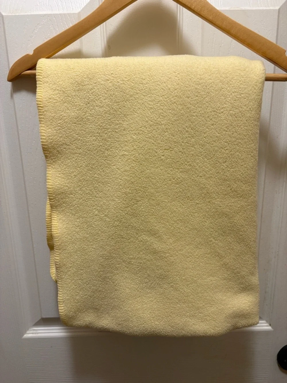 Ralph Lauren RL Teddy Bear Yellow Fleece Throw Blanket 50x68